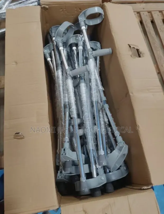 Height-Adjustable Forearm Crutches - 1