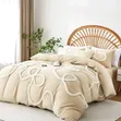 Bowknot Tufted Duvet Cover Set | Kitanda cha Microfiber cha Kifahari - 1