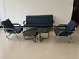 Luxury 5-Seater Office Sofa Set with Marble Coffee Tables - 2