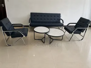 Executive Office Sofa Set - 3 Seater & 2 Single Chairs