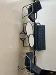 Modern Leather Office Waiting Sofa Set with Coffee Tables - 2