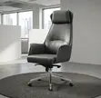 Executive High-Back Leather Office Chair - 4