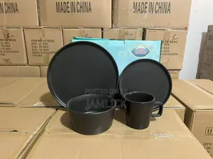 Matte Black Dinner Set - 16pcs & 24pcs