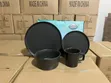 Matte Black Dinner Set - 16pcs & 24pcs - 1
