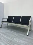 Office Bench: 3-Link Padded Reception Waiting Bench - 3