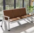 Office Bench: 3-Link Padded Reception Waiting Bench - 4
