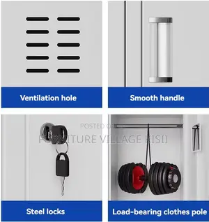 9-Compartment Steel Storage Cabinet Locker