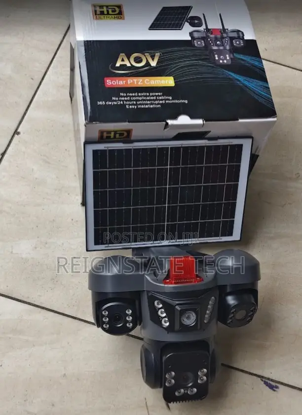 3-Screen 4G Solar PTZ Outdoor Camera - 1