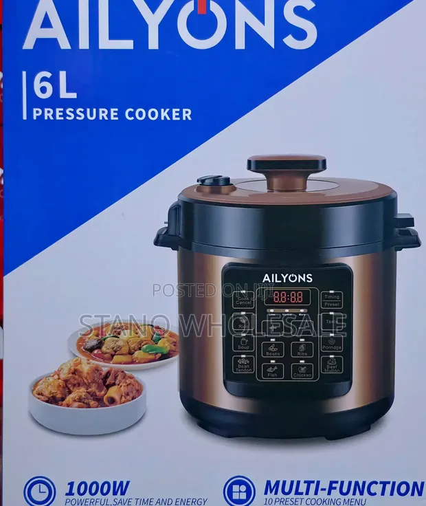 Ailyons 6L Electric Pressure Cooker - 1