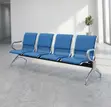 4-Seater Office Waiting Bench - Blue - 5