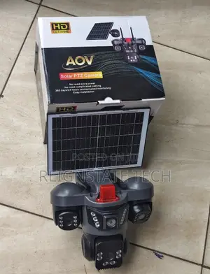 New V380 4G Triple Lens Solar Outdoor Camera