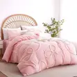 Bowknot Tufted Duvet Cover Set - 2