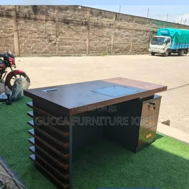 1.4M Wooden Executive Office Desk - 1
