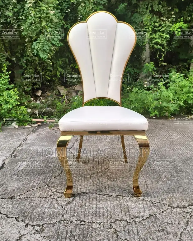 Premium Wedding Event Chair - White Metal Frame - 1