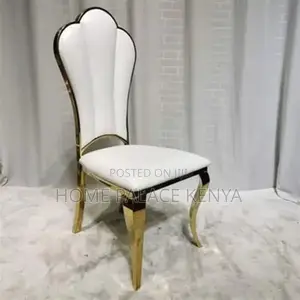 Premium Wedding Event Chair - White Metal Frame