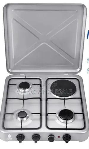 Brand New Silver Nunix 3+1 Table Top Gas Cooker