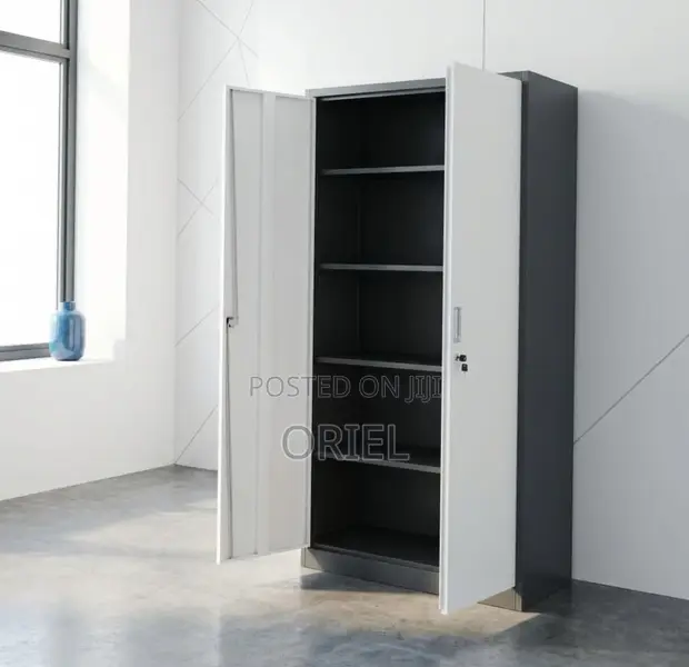 2-Door Lockable Steel Filing Cabinet - 1
