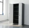 2-Door Lockable Steel Filing Cabinet - 1