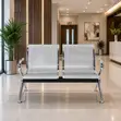 2-Link Metallic Bench with Armrest - 2