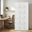 15-Locker Metallic Gym Changing Locker Cabinet - 2
