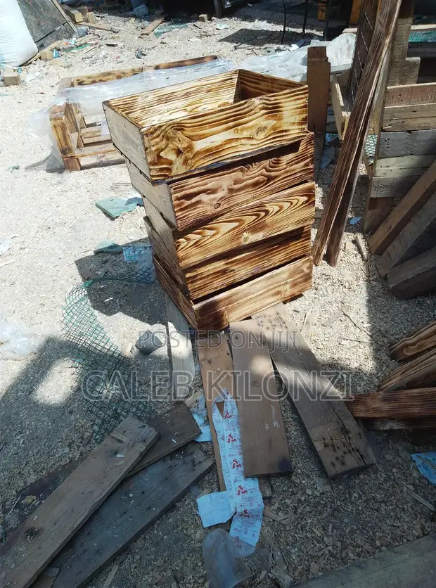 Durable Rustic Wooden Crate - 1