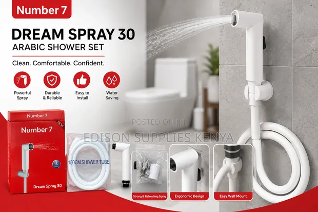 Arabic Shower Nyeupe Handheld Bidet Sprayer - 1