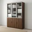 3-Door Lockable Executive Office Storage Cabinet - 1