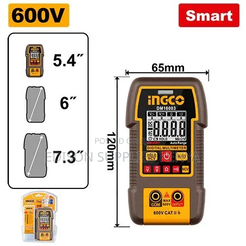 INGCO Digital Multimeter 600V CAT II - 1