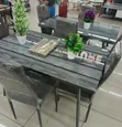 Brand New Rectangular Glass Top Dining Set (4 Seater) - 2