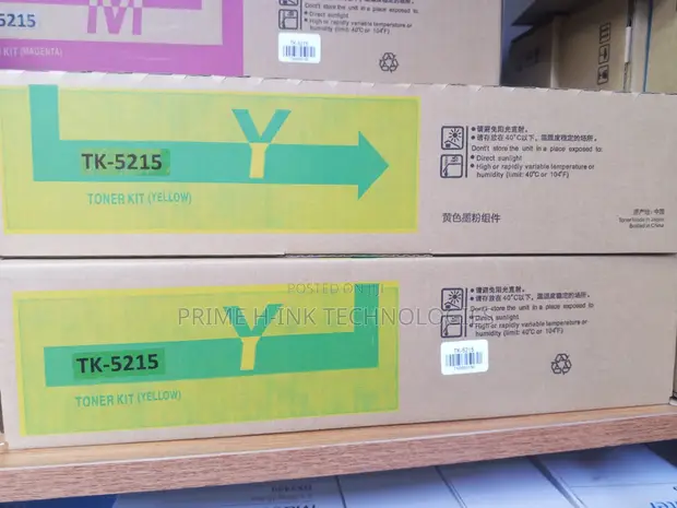 Kyocera TK-5215 Yellow Toner Cartridge - 1