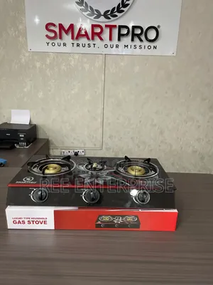 Smart Pro Jiko la Gesi la Vichemsho 3 na Kioo Juu
