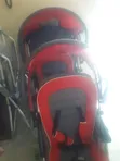 Twin Stroller - Red - 3