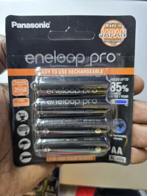 Panasonic Eneloop Pro AA 2550mAh Rechargeable Batteries - 4 Pack