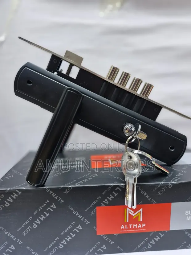 Main Door Lock - 4 Pin Cylinder with 5 Keys - 1