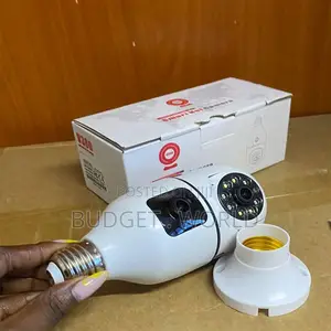 V380 Pro Dual Lens PTZ Bulb Camera - 360° Smart Indoor