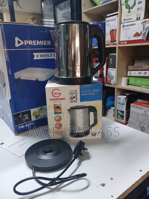 Eurochef Ecology Series Stainless Steel Electric Kettle (2.0L, 1500W) - 1