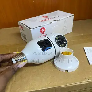Kamera ya Bulb ya PTZ WiFi yenye Lens Mbili Zinazoonekana Wazi - V380 Pro