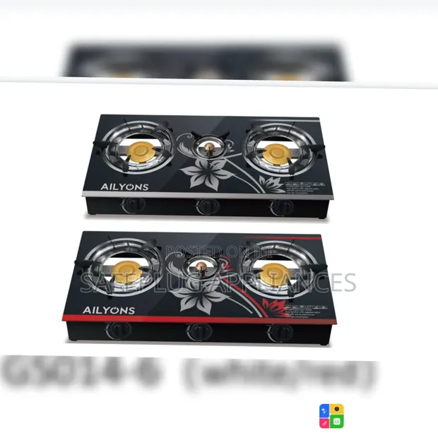 Ailyons 3-Burner Glass Top Cooker - 1
