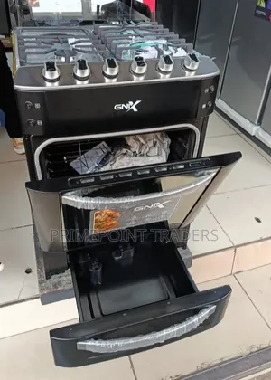 GNIX 60x60 Premium Standing Cooker with Triple Ring Wok Burner & Rotisserie