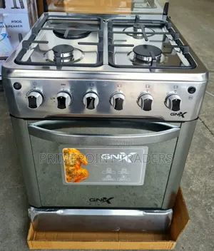 GNIX 60x60 3+1 Standing Cooker - Electric Oven & Rapid Hotplate
