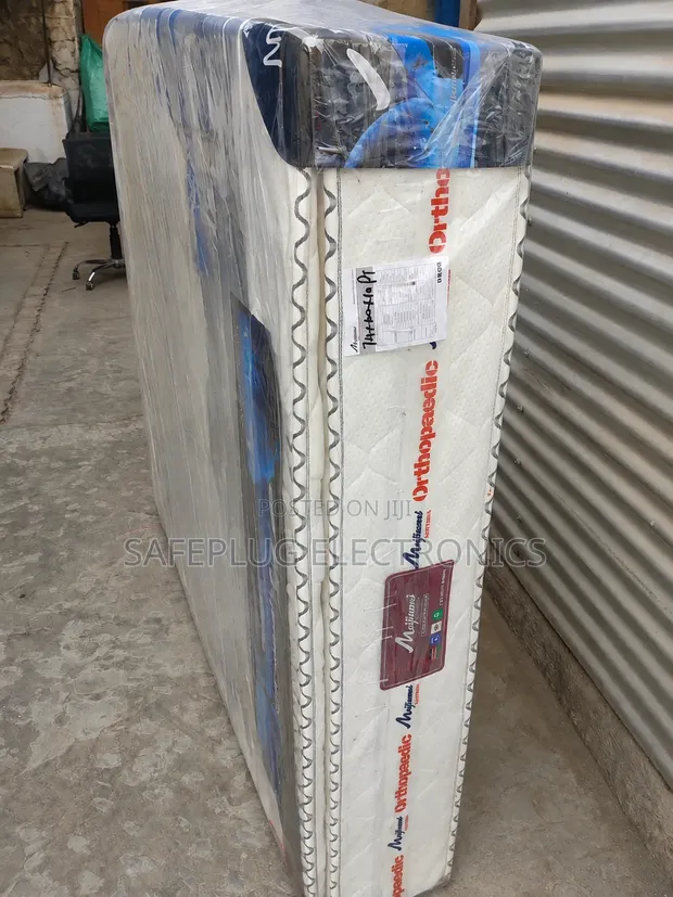 6x6 Orthopedic Spring Mattress - 8 Inch Firm Grey - 1