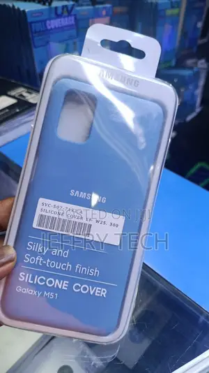 Blue Samsung Galaxy M51 Silicone Cover - Mpya Kabisa