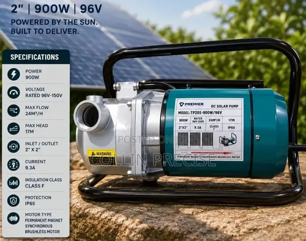 Premier 900W DC Solar Surface Pump - 1