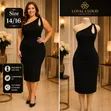 Women's Black Thrift Glam Dinner Dress - 2