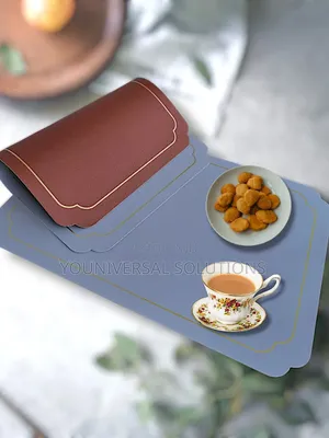 Double Sided Leather Table Mats (12 pcs)
