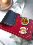 Double Sided Leather Table Mats (12 pcs) - 4