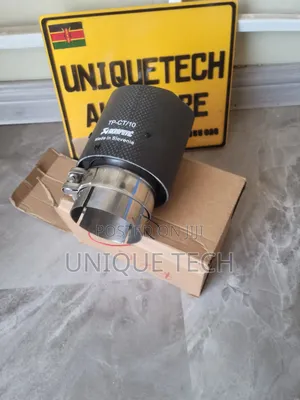 Akrapovic Style Exhaust Muffler Tip with LED Light
