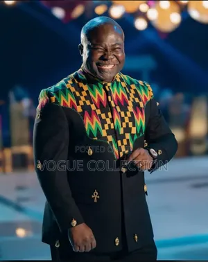 Suti ya Executive Kaunda yenye Embroidery