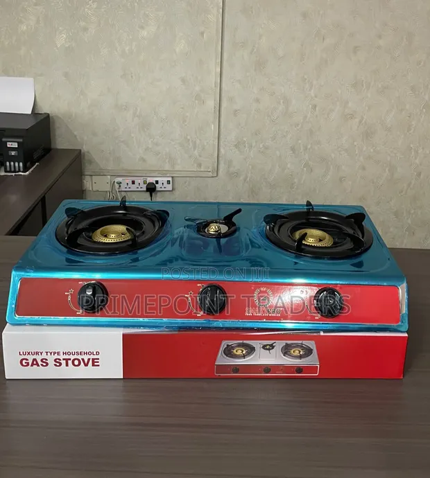Smartpro 3-Burner Stainless Steel Gas Stove - 1