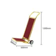 L-Shaped Gold Stainless Steel Luggage Trolley (Model LBC035) - 1
